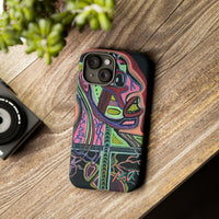HEART ATTACK Abstract Neon Face Tough Phone Case – Vibrant Art Phone Cover