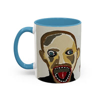 3 amigos Creepy Masked Faces Accent Coffee Mug – Horror Art 11/15oz