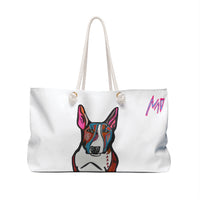 Colorful MR Bull Terrier Weekender Bag – Pop Art Dog Travel Tote