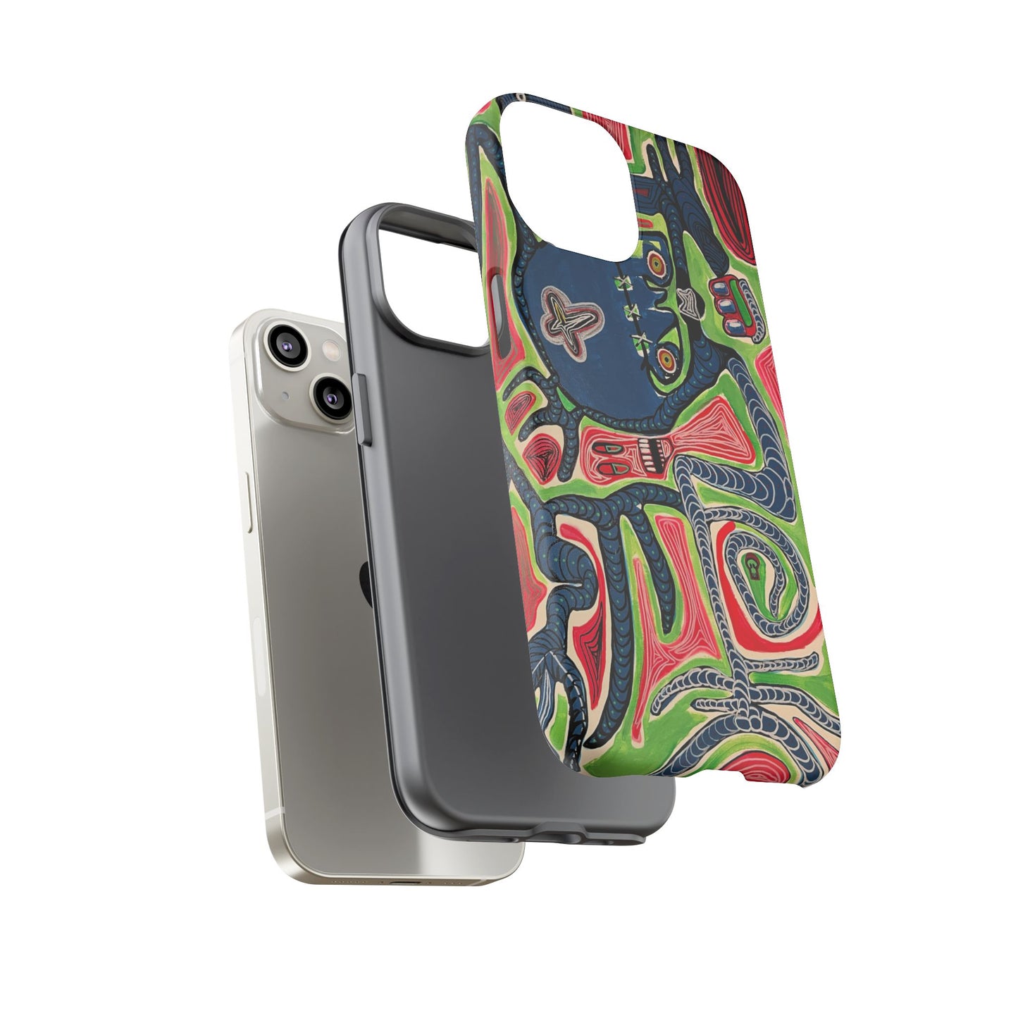Abstract AFTERLIFE Phone Case — Bold Psychedelic Music Art