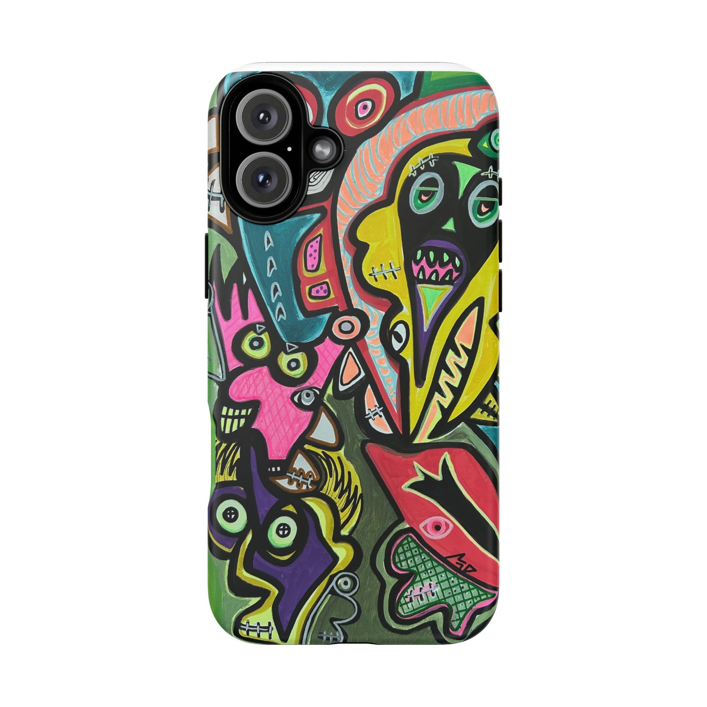 CONCERT  Abstract Graffiti Phone Case — Colorful Street Art Tough Cases