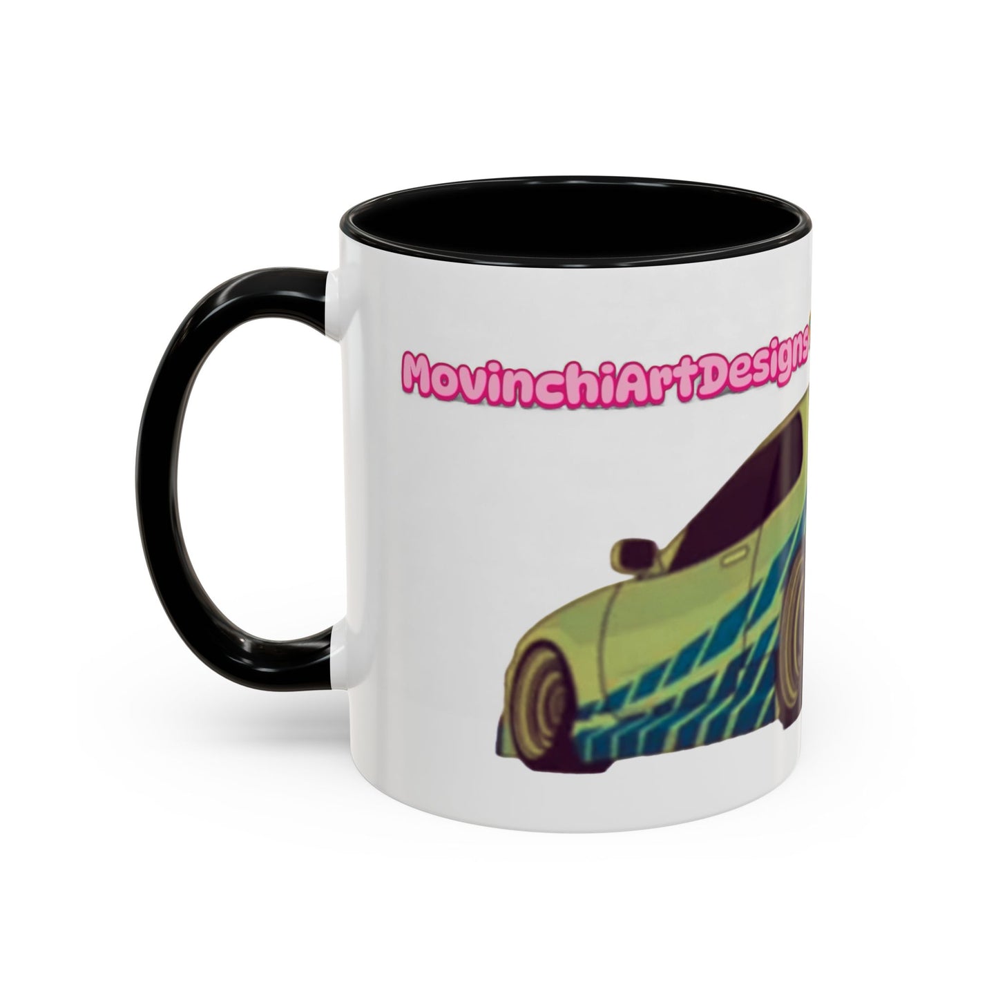 R34  Racing Skyline Accent Coffee Mug — Fast Car Drift Design (11/15oz)