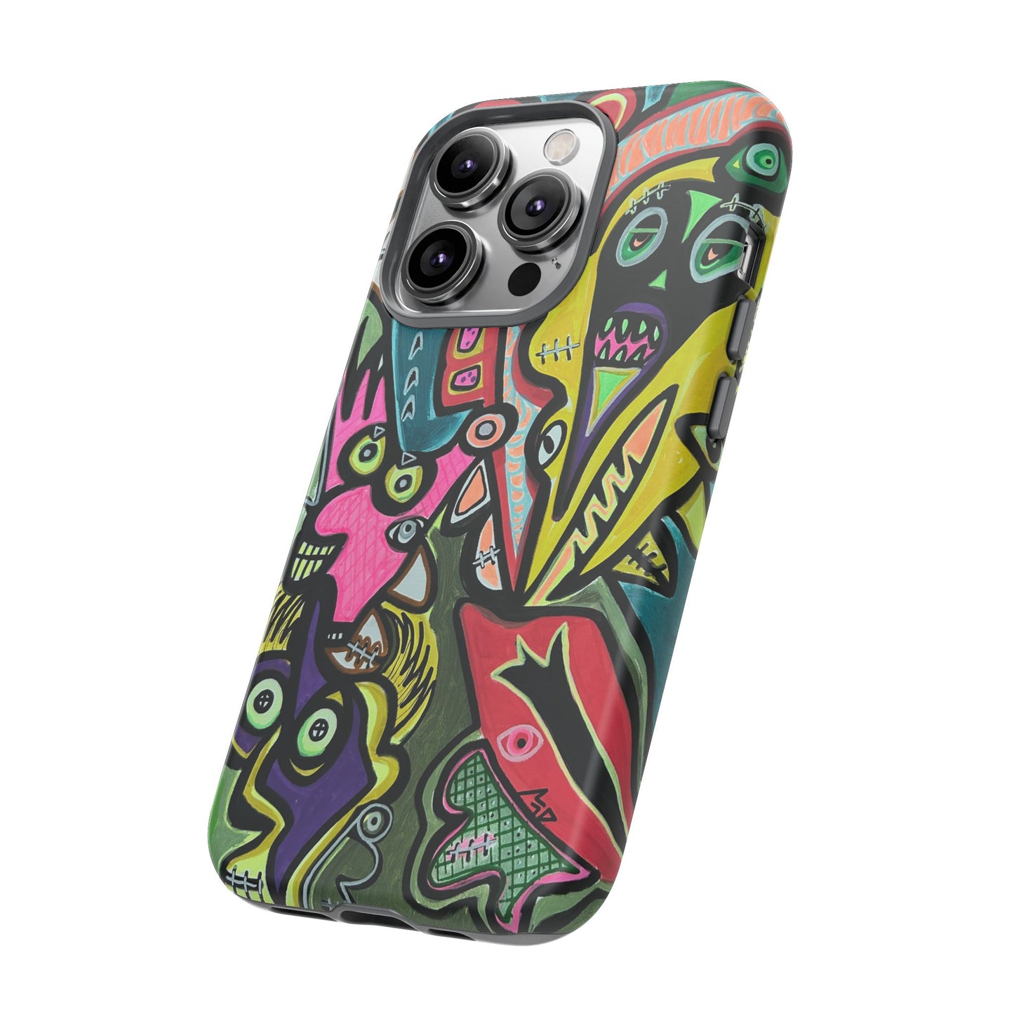CONCERT  Abstract Graffiti Phone Case — Colorful Street Art Tough Cases