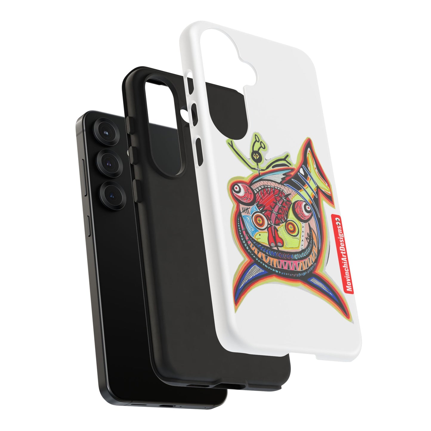 Phone Case — Colorful Abstract PARASITE  Fish Art Tough Cases