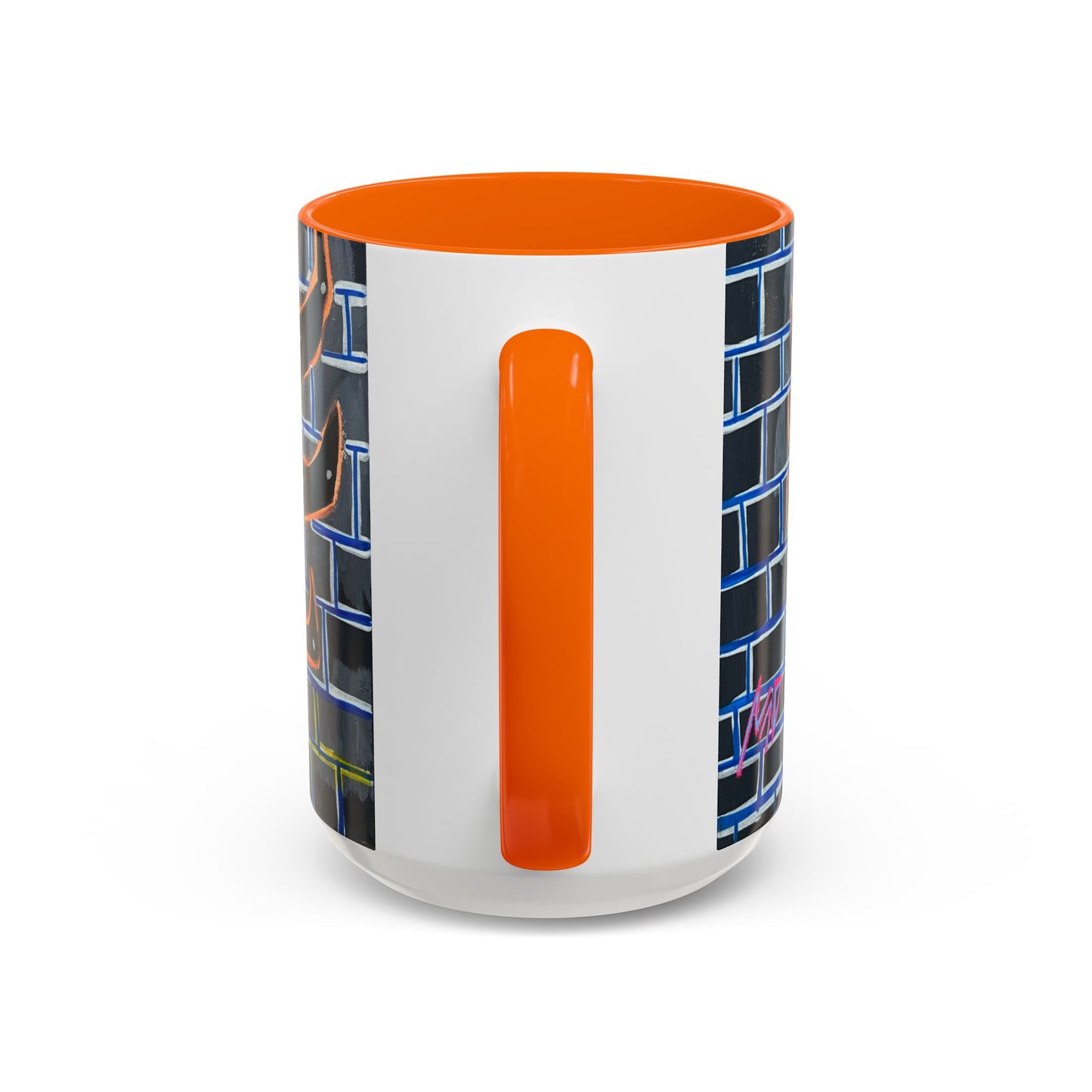 Abstract Street-Art Eye Coffee Mug — Colorful Graffiti Accent Mug (11/15 oz)