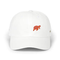 Embroidered Floral Sea Turtle Dad Cap