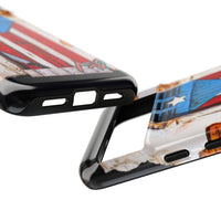 Puerto Rican Flag Phone Case - Rustic Coquí Door Design Tough Case