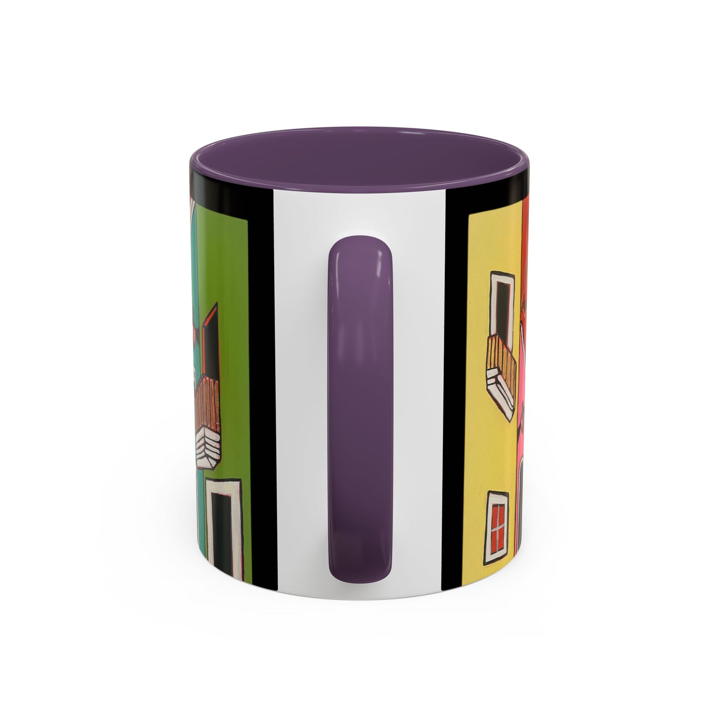 VIEJO SAN JUAN,  Colorful Cityscape Coffee Mug — Vibrant European Street Accent Mug