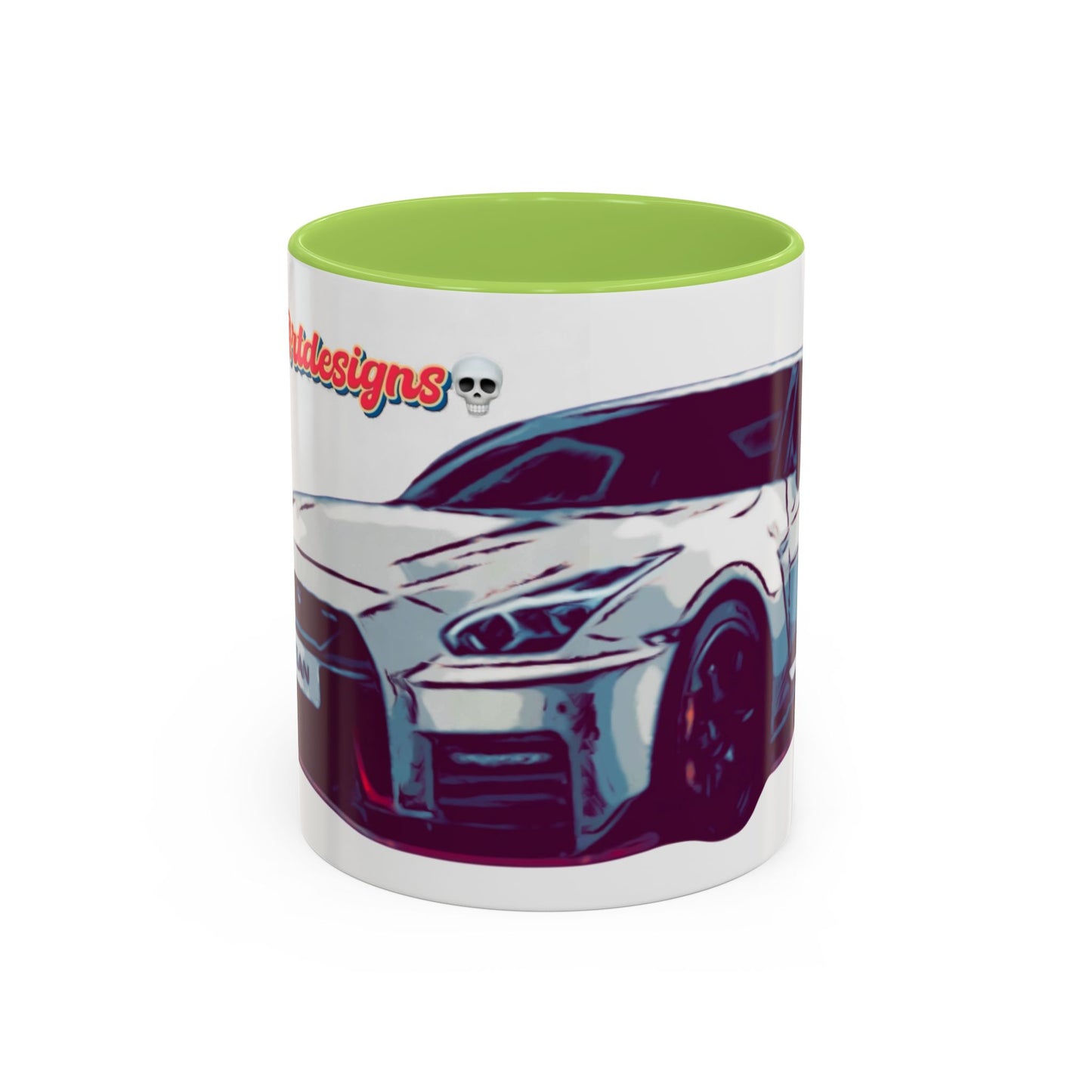 R35.  Sports Car Accent Mug — Nissan GT-R Inspired Coffee Cup (11/15oz)