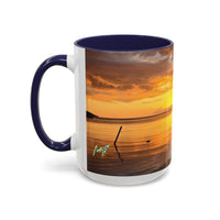 Sunset Harbor Coffee Mug — Golden Beach Sunrise Accent Mug (11/15oz)