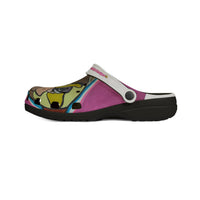 FLOW DOG  Pug Pop Art EVA Foam Clogs — Colorful Cartoon Dog Slip-On Shoes