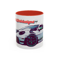 Porsche GT3 Cup Accent Coffee Mug – Racing Car Graphic 11/15oz