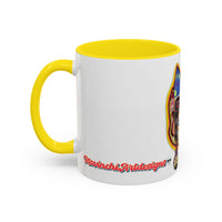 POOKIES BEAR Cat Skull Accent Coffee Mug — Day of the Dead Gothic Cat Design