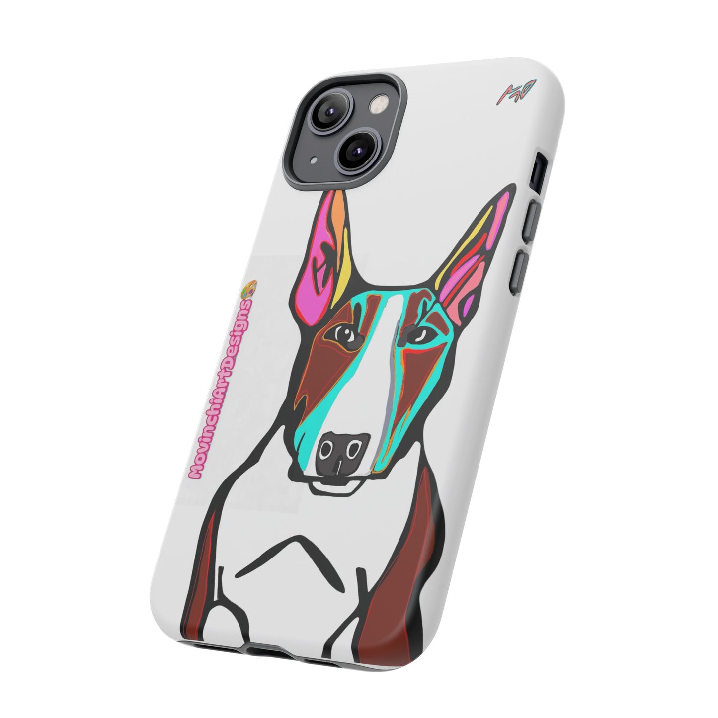 MR Bull Terrier Phone Case — Colorful Pop Art Tough Cases for Dog Lovers