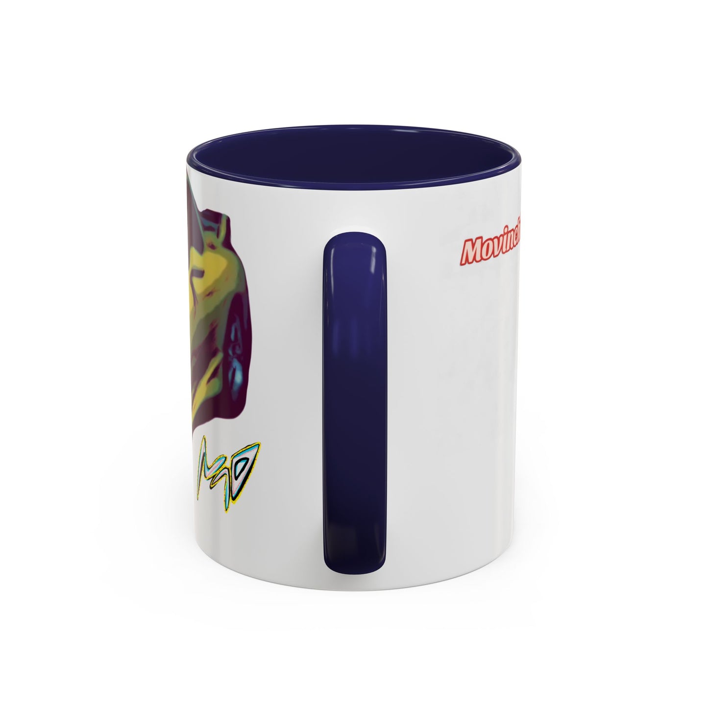 RX7  Coffee Mug — Yellow Sports Car Illustration Accent Mug