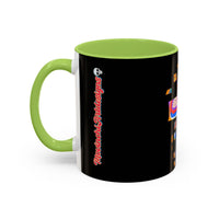Coffee Mug — Colorful Abstract Cross Accent Ceramic Mug (11/15 oz)