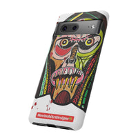 KUNTA.  Abstract Tribal Skull Phone Case — Colorful Street Art Protective Cover