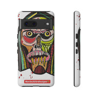 KUNTA.  Abstract Tribal Skull Phone Case — Colorful Street Art Protective Cover