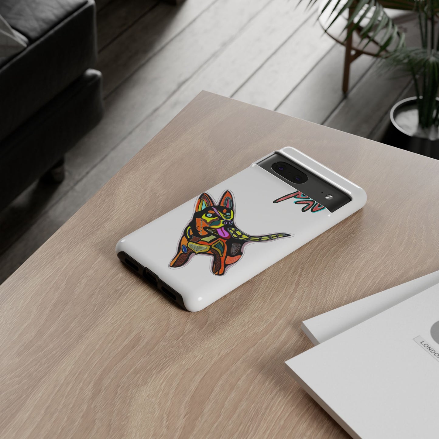 HUSKY  Colorful Abstract Dog Phone Case — 'MAD' Signature Protective Case