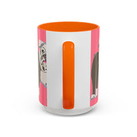 Bulldog Accent Coffee Mug — Cute Pink Dog Lover Mug (11/15oz)