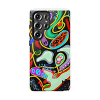 CRAZY4  Abstract Neon Skull Phone Case — Colorful Psychedelic Protective Cover