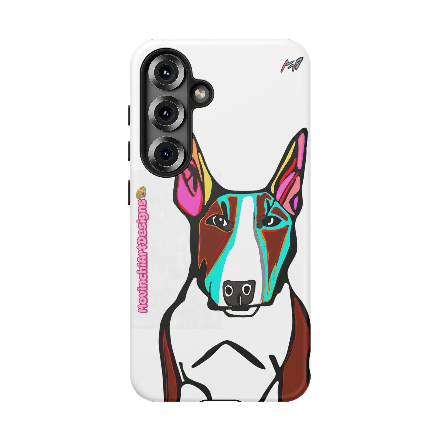 MR Bull Terrier Phone Case — Colorful Pop Art Tough Cases for Dog Lovers