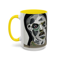 3 amigos2.0 Zombie Skull Coffee Mug — Spooky Horror Accent Mug (11/15 oz)