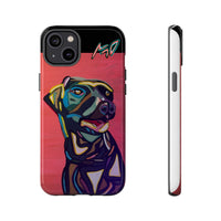 Colorful Pit LABRADOR Tough Phone Case — Vibrant Pop Art Dog Design
