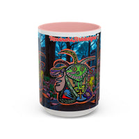 RYDER4.0  Psychedelic Forest Accent Coffee Mug – Colorful Trippy Creature Design (11/15oz)