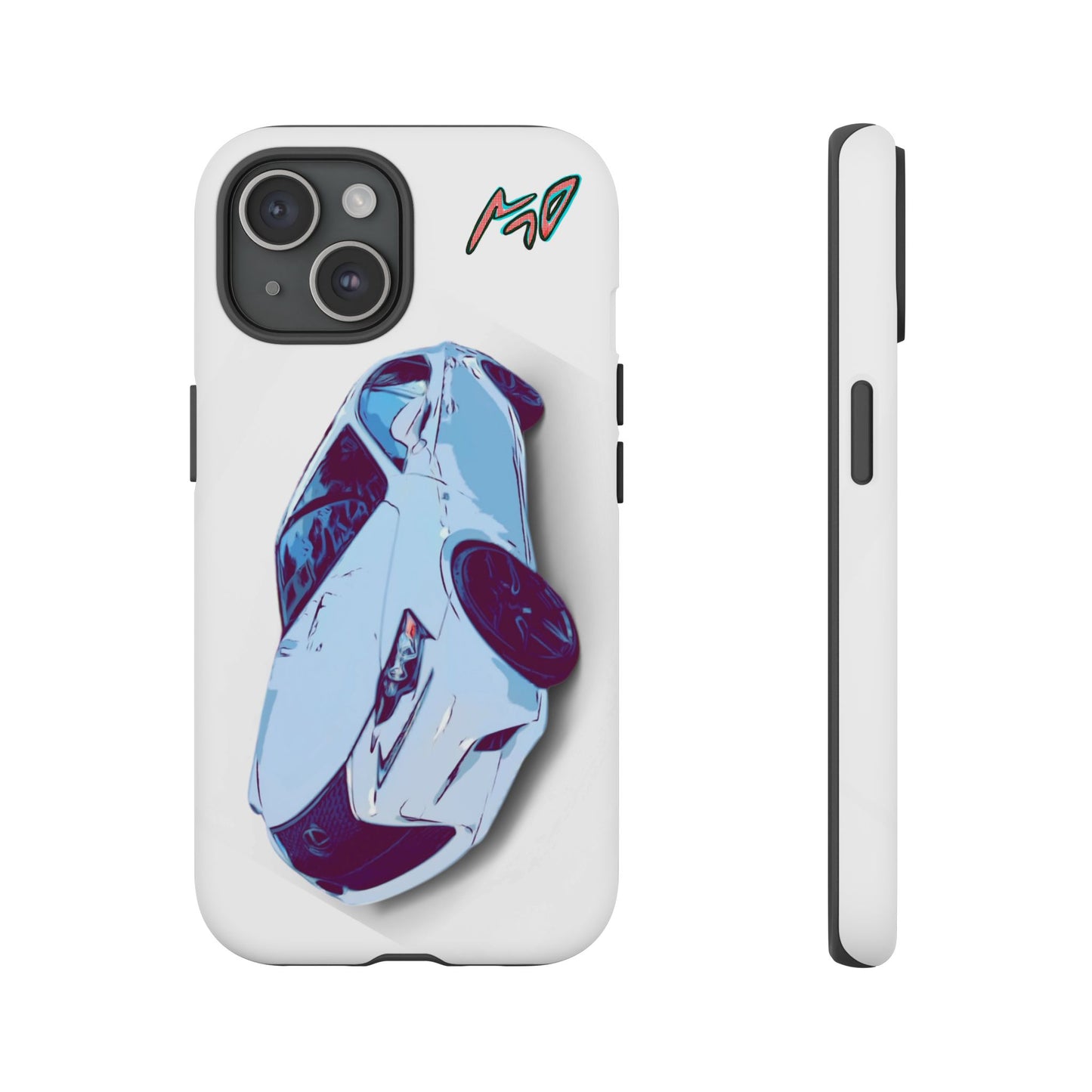 Melvin White Sports Car Phone Case - Retro Pop Art Supercar Protective Tough Case