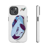 Melvin White Sports Car Phone Case - Retro Pop Art Supercar Protective Tough Case