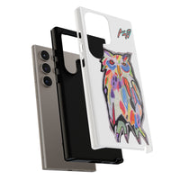 Colorful Owl Phone Case — Artistic Owl Illustration Tough Case