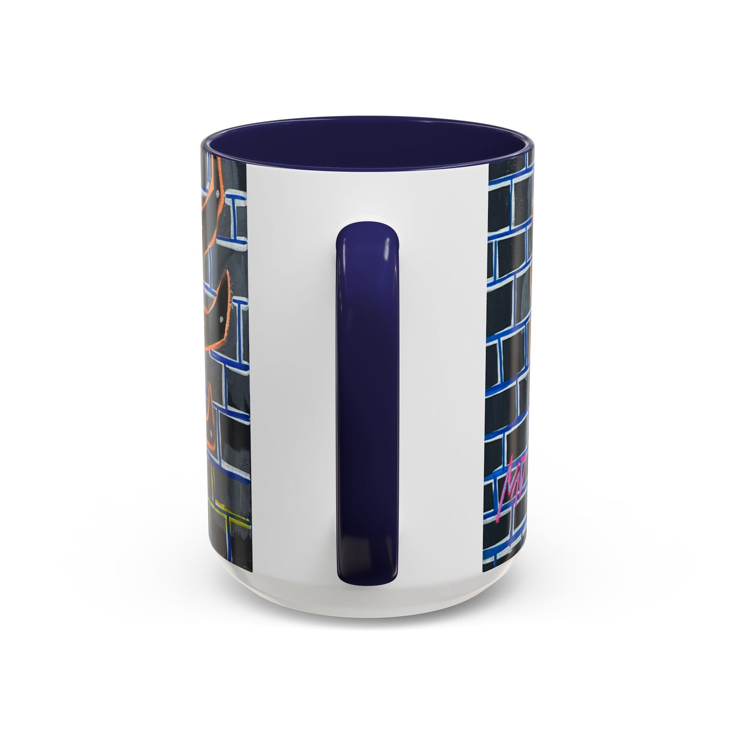 Abstract Street-Art Eye Coffee Mug — Colorful Graffiti Accent Mug (11/15 oz)