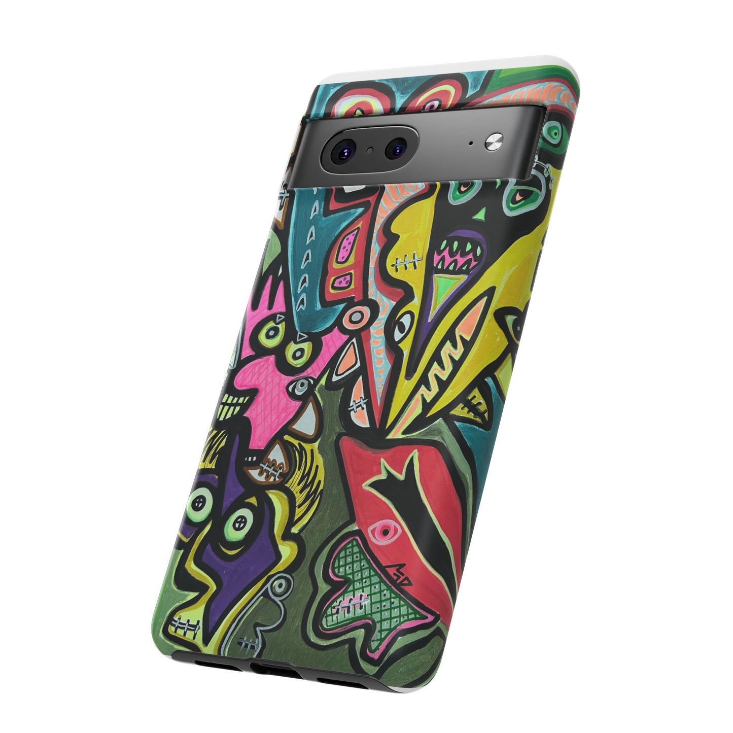 CONCERT  Abstract Graffiti Phone Case — Colorful Street Art Tough Cases