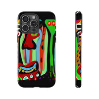 CRAZY.   Tribal Face Phone Case — Colorful Modern Art iPhone Cover