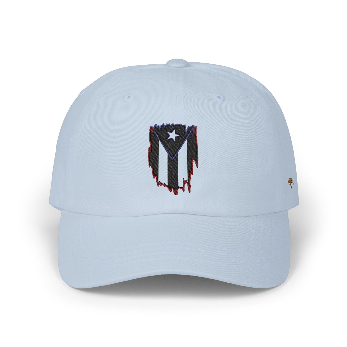 Dad Cap — Puerto Rico Flag Embroidered Distressed Logo