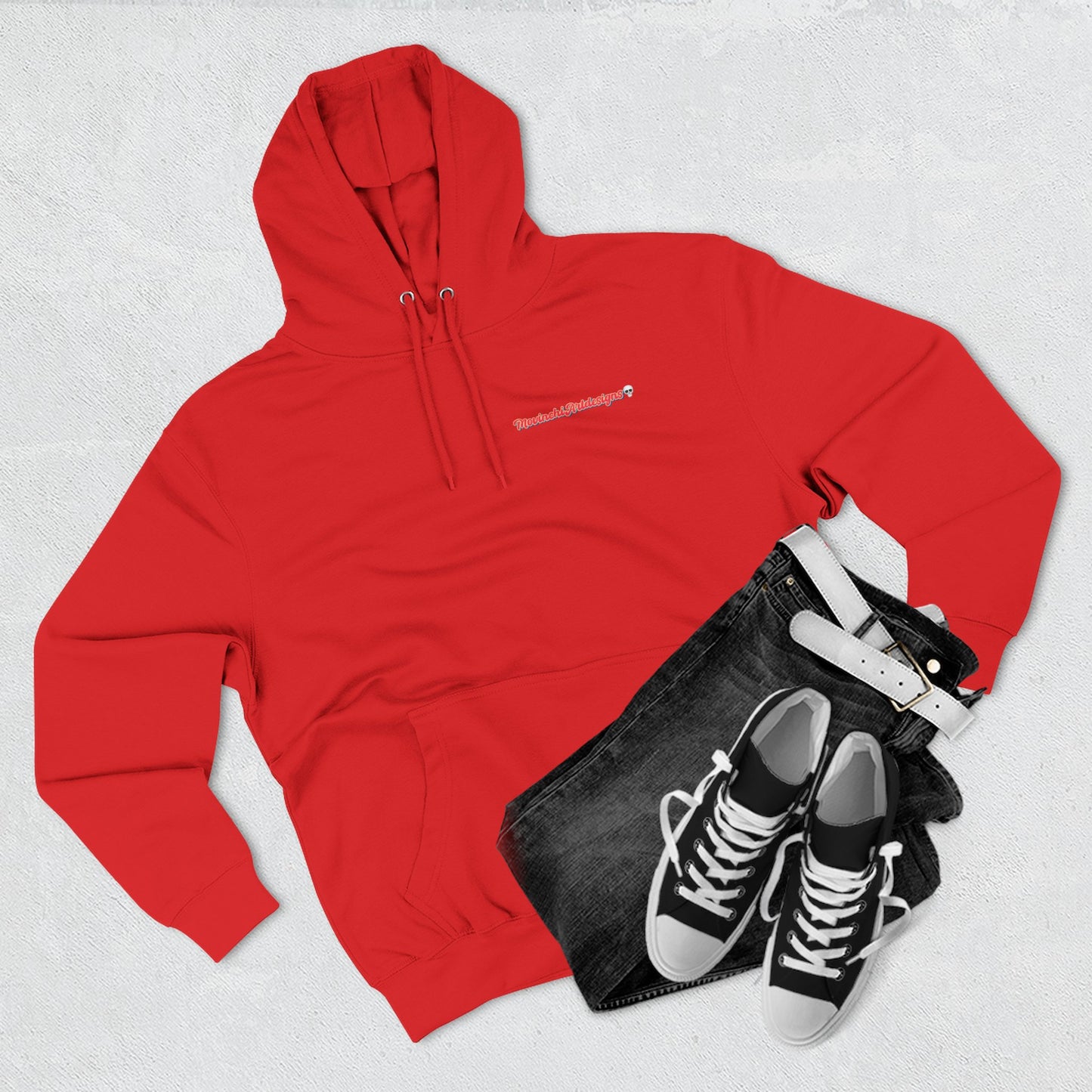 HEART ATTACK  Abstract Psyche Hoodie — Colorful Three-Panel Back Art Fleece Hoodie