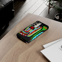 CRAZY.   Tribal Face Phone Case — Colorful Modern Art iPhone Cover