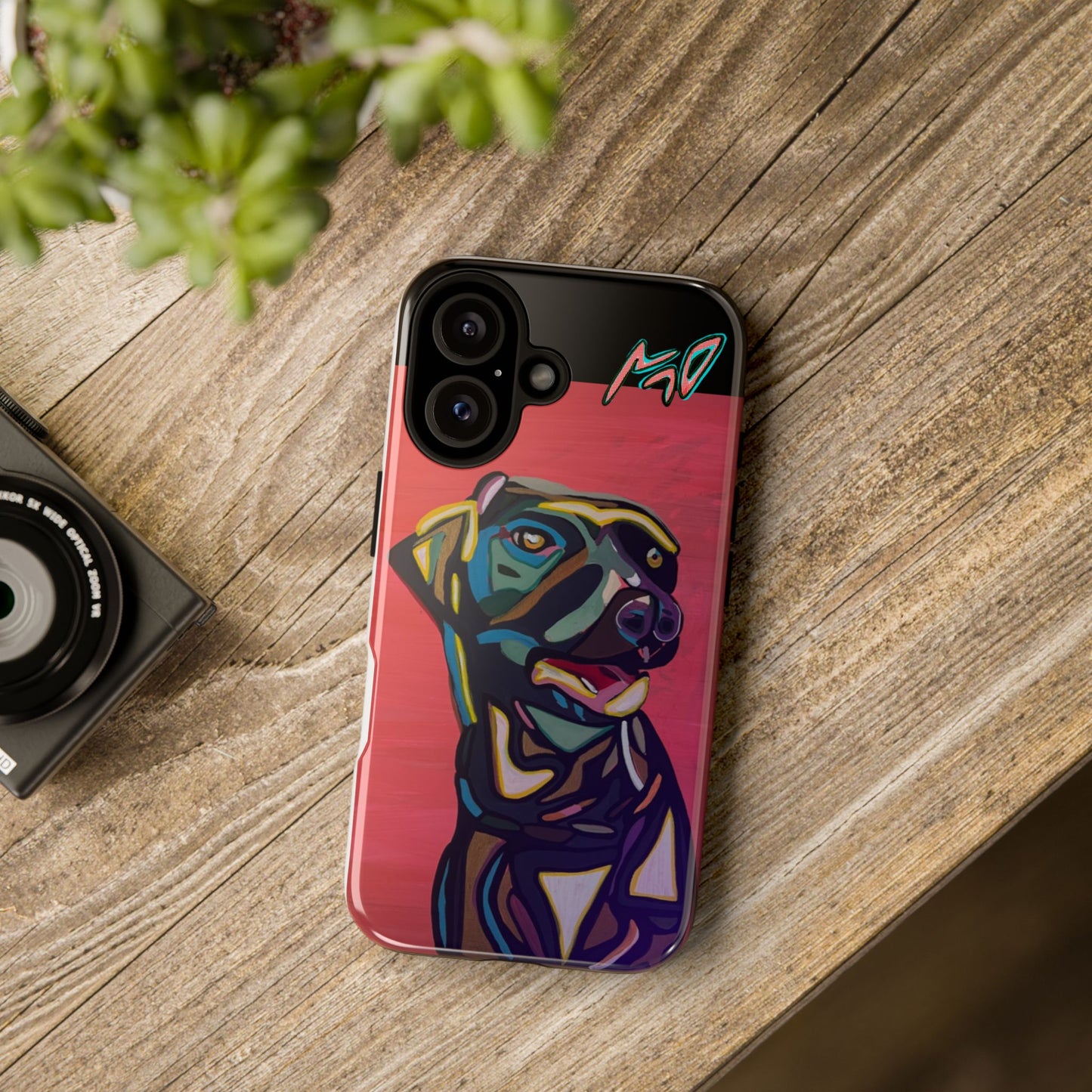 Colorful Pit LABRADOR Tough Phone Case — Vibrant Pop Art Dog Design