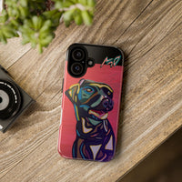 Colorful Pit LABRADOR Tough Phone Case — Vibrant Pop Art Dog Design