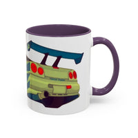 R34  Racing Skyline Accent Coffee Mug — Fast Car Drift Design (11/15oz)