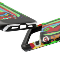 CRAZY.   Tribal Face Phone Case — Colorful Modern Art iPhone Cover
