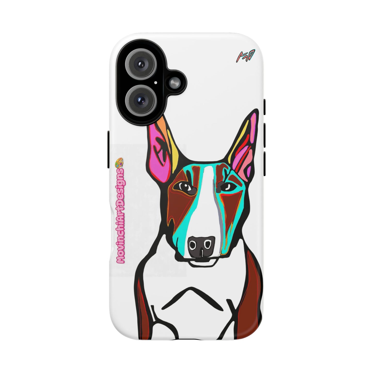 MR Bull Terrier Phone Case — Colorful Pop Art Tough Cases for Dog Lovers