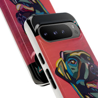 Colorful Pit LABRADOR Tough Phone Case — Vibrant Pop Art Dog Design