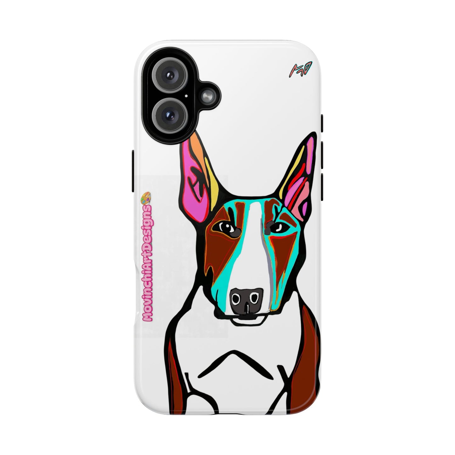MR Bull Terrier Phone Case — Colorful Pop Art Tough Cases for Dog Lovers