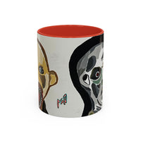 3 amigos Creepy Masked Faces Accent Coffee Mug – Horror Art 11/15oz
