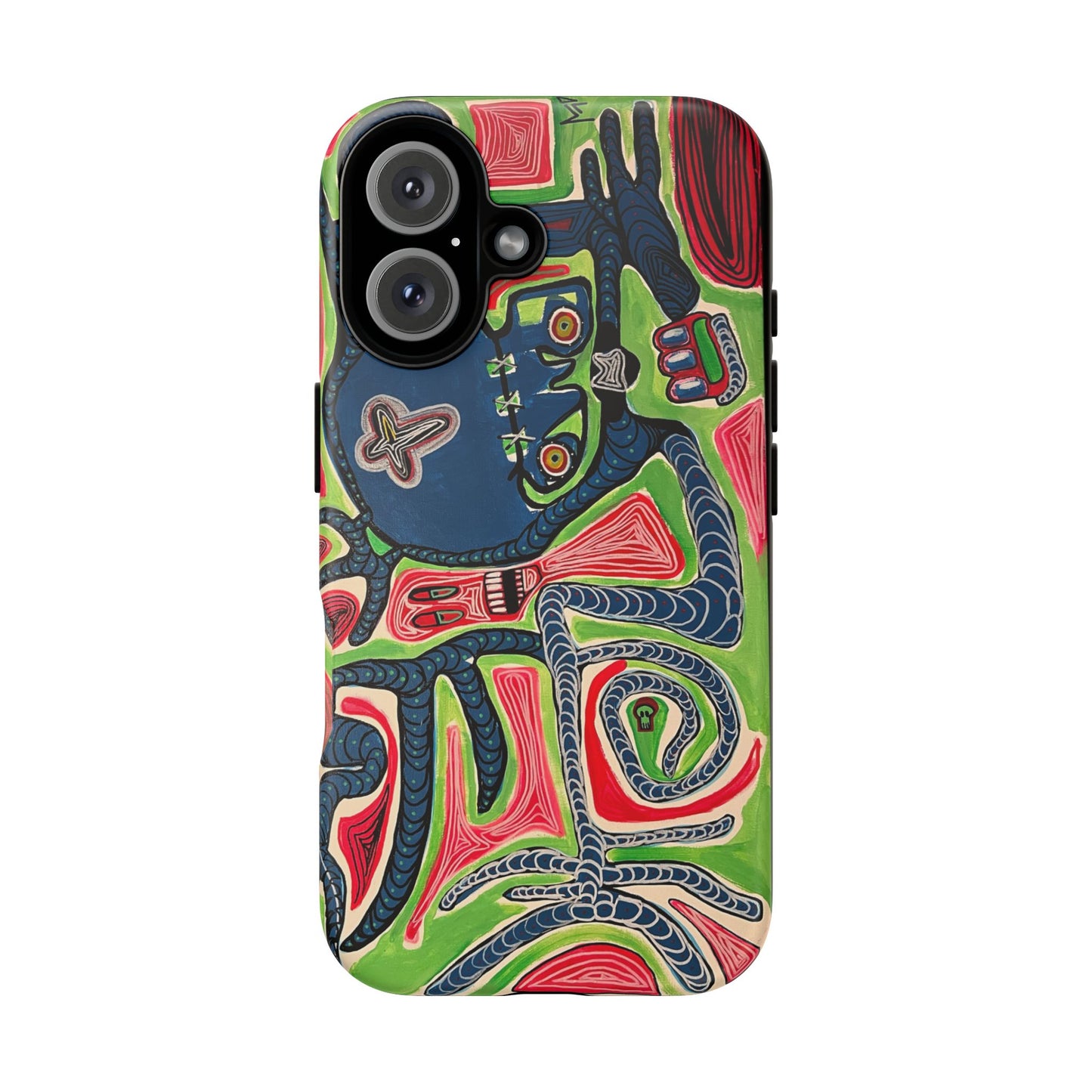 Abstract AFTERLIFE Phone Case — Bold Psychedelic Music Art