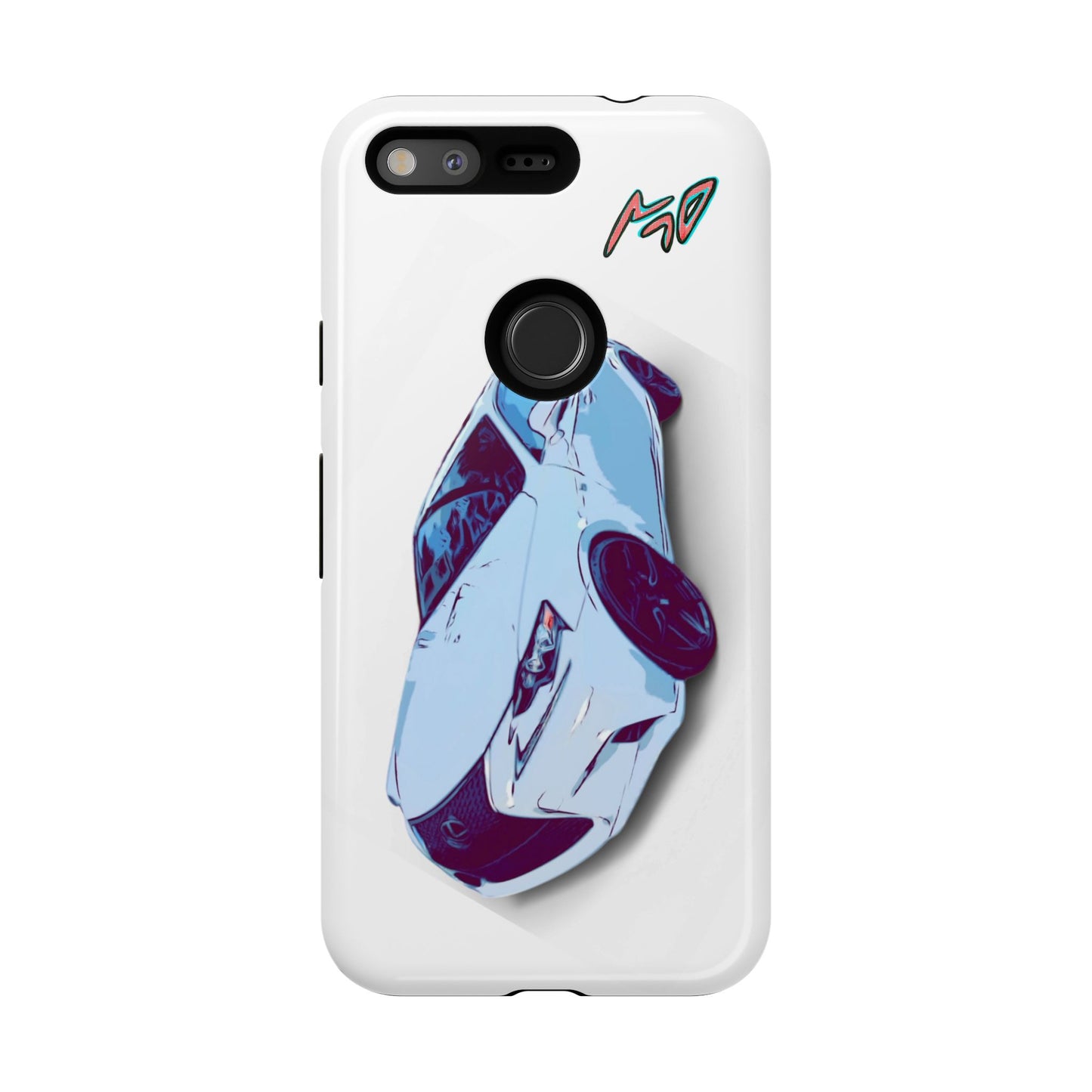 Melvin White Sports Car Phone Case - Retro Pop Art Supercar Protective Tough Case