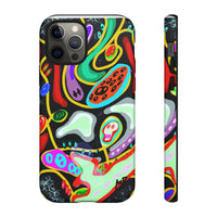 CRAZY4  Abstract Neon Skull Phone Case — Colorful Psychedelic Protective Cover