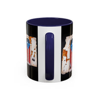 Puerto Rico Flag Door Accent Coffee Mug — Vintage Rustic Boricua Pride (11/15oz)